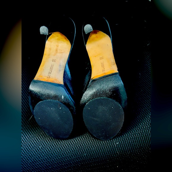 🎉HP🎉🔥 Manolo Blahnik🔥Vella Zipper Front🔥Slingback Bootie High Heels🔥 - Picture 8 of 15